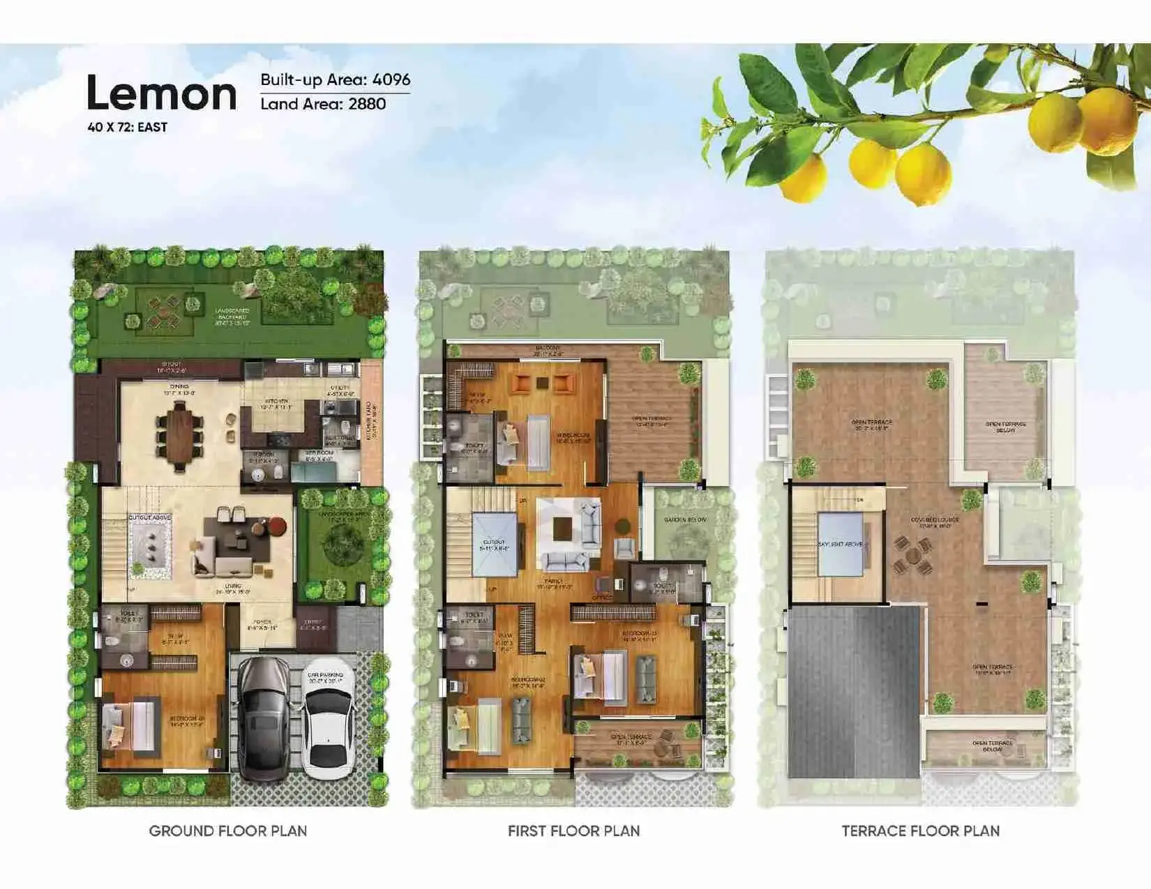NVT Symphony of Orchards Lemon villa floor plan