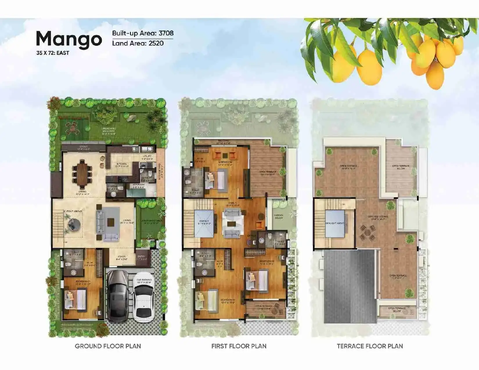 NVT Symphony of Orchards Mango villa design floor plan