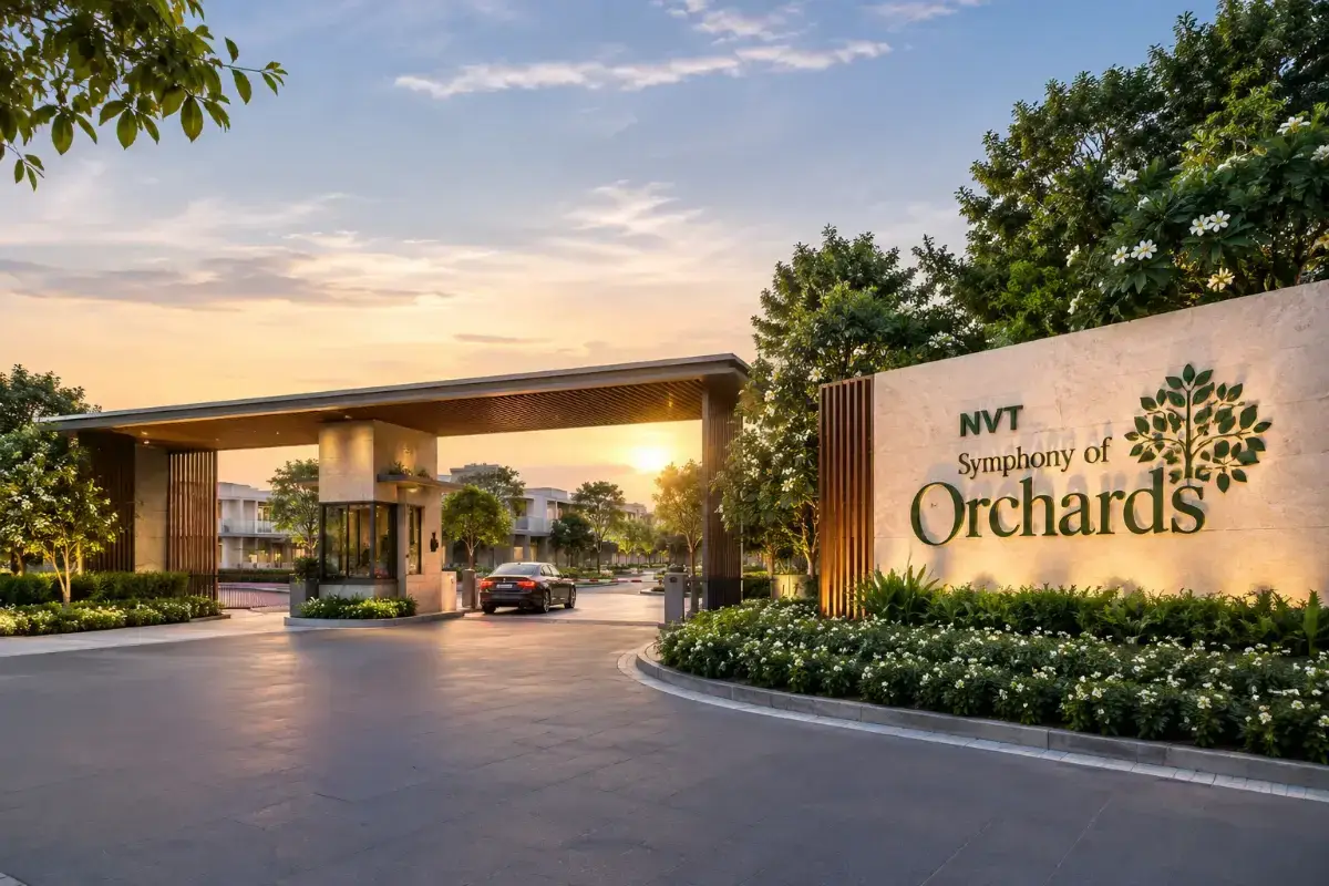 NVT Symphony of Orchards luxury residential project entrance