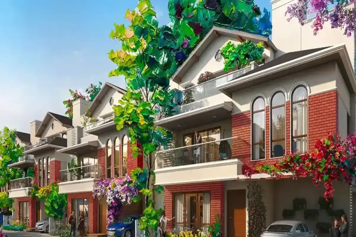 NVT Whispering Hues project facade villas in Sarjapur Road