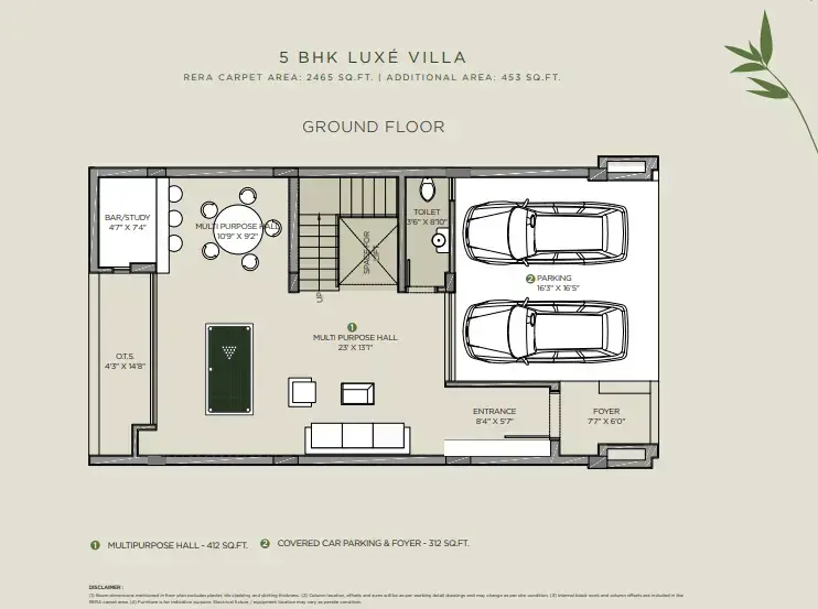 arvind-forest-trails-5bhk-luxe-villa-floor-plan