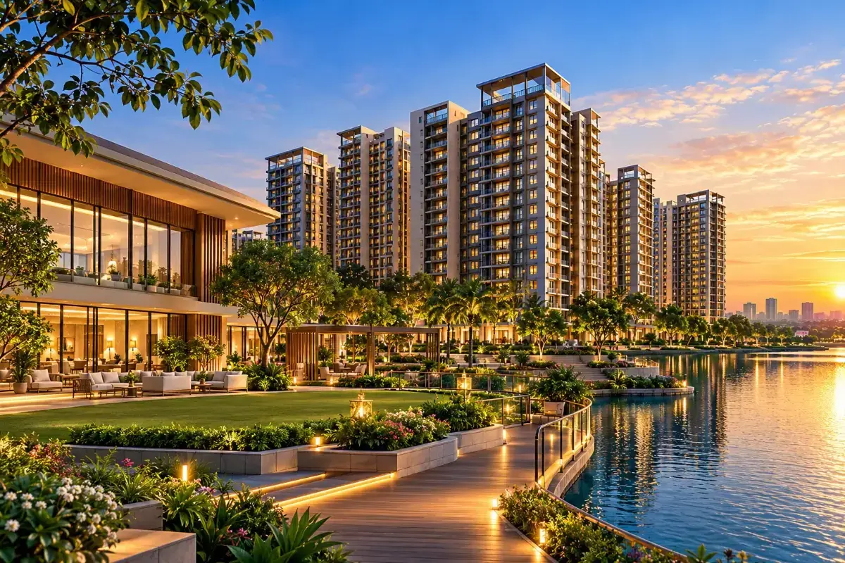 Contemporary kitchen design for NVT Sky Villas residences