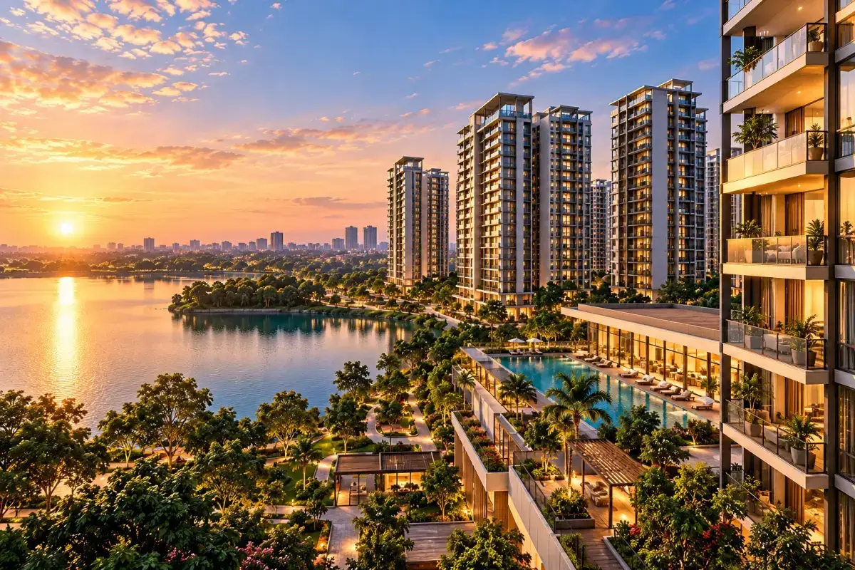 NVT Sky Villas lake-facing residences near Sarjapur Road